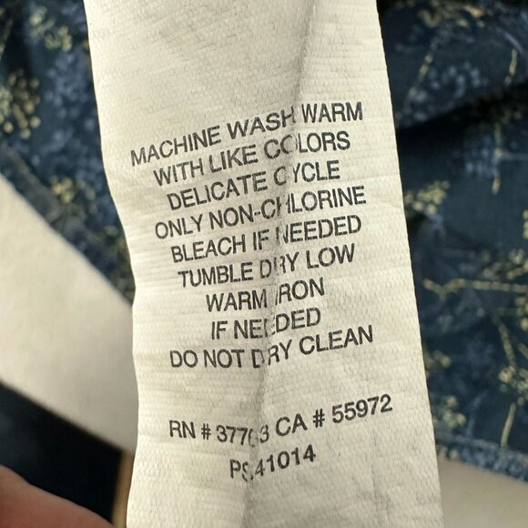 Perry Ellis Mens Floral Short Sleeve Button-Up Shirt Size Large - Picture 6 of 8